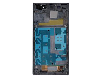 Матрица с тачскрином (модуль) для Sony Xperia Z1 C6902 черный с рамкой