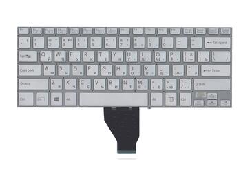 Клавиатура для ноутбука Sony Vaio (Fit 14E) Silver, с подсветкой (Light), (No Frame) RU - фото 2