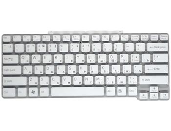 Клавиатура для ноутбука Sony Vaio (VGN-SR) White, (No Frame) RU - фото 2