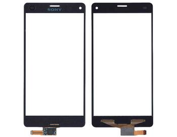 Тачскрин (Сенсорное стекло) для смартфона Sony Xperia Z3 Compact D5803, D5833 черный