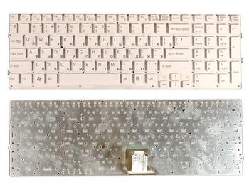 Клавиатура для ноутбука Sony Vaio (VPC-CB, VPCCB, VPCCB3S1R, VPCCB2S1R) White, (No Frame), RU