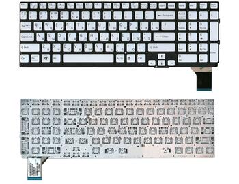Клавиатура для ноутбука Sony Vaio (VPC-SE) Silver, (No Frame), RU