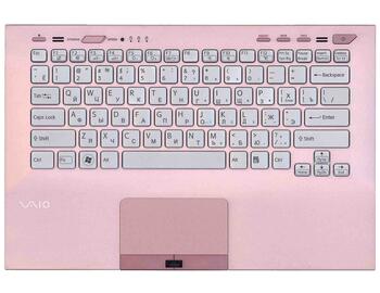 Клавиатура для ноутбука Sony Vaio (VPC-SB), Silver, (Rose Frame) RU (fingerprint reader) - фото 2