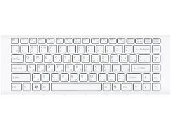 Клавиатура для ноутбука Sony Vaio (VPC-EA) White, (White Frame) RU - фото 2