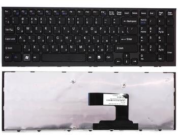 Клавиатура для ноутбука Sony Vaio (VPC-EL) Black, (Black Frame) RU
