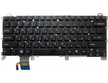 Клавиатура для ноутбука Sony Vaio (VPCZ, VPC-Z1) с подсветкой (Light), Black, (No Frame) RU - фото 2