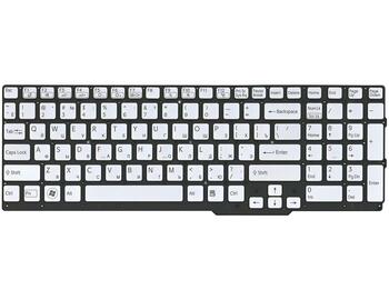 Клавиатура для ноутбука Sony Vaio (SVS15) с подсветкой (Light), Silver, (No Frame) RU - фото 2