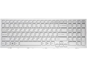 Клавиатура для ноутбука Sony Vaio (VPC-EE, VPCEE) White, (White Frame) RU - фото 2