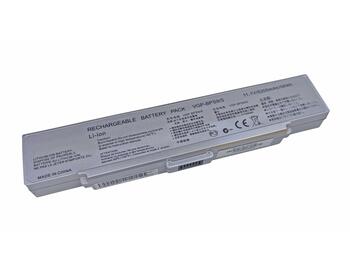 Аккумуляторная батарея для ноутбука Sony VAIO VGP-BPS9B VGN-NR260E 11.1V Silver 5200mAh OEM - фото 2