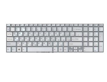 Клавиатура для ноутбука Sony (SF510) Silver, с подсветкой (Light), (No Frame), RU - фото 2
