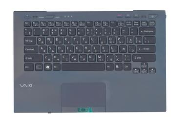Клавиатура для ноутбука Sony Vaio (VPC-SB) Black, (Black TopCase), RU (for fingerprint reader) - фото 2