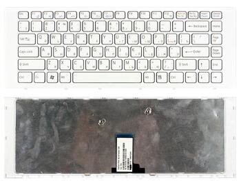 Клавиатура для ноутбука Sony Vaio (VPC-EG, VPC-EK) White, (White Frame) RU