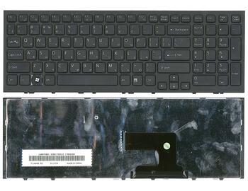 Клавиатура для ноутбука Sony Vaio (VPC-EH, VPCEH) Black, (Black Frame) RU