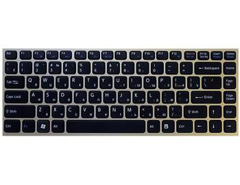 Клавиатура для ноутбука Sony Vaio (VPC-Y) Black, (Silver Frame) RU/EN - фото 2