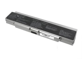 Усиленная аккумуляторная батарея для ноутбука Sony VAIO VGP-BPS9B VGN-NR260E 11.1V Silver 6600mAh OEM