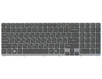 Клавиатура для ноутбука Sony Vaio (SVE17) с подсветкой (Light), Black, (Gray Frame) RU - фото 2