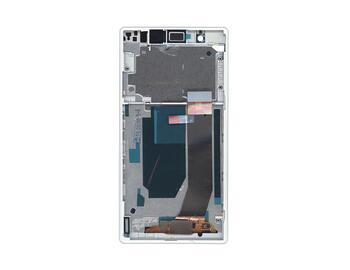 Матрица с тачскрином (модуль) для Sony Xperia Z C6603 черный с белой рамкой