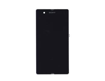 Матрица с тачскрином (модуль) для Sony Xperia Z C6603 черный с белой рамкой - фото 2