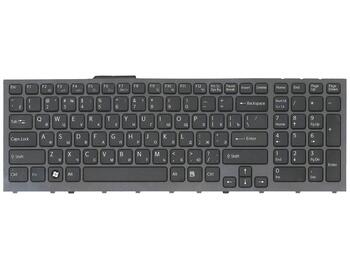 Клавиатура для ноутбука Sony Vaio (VPC-F11, VPC-F12, VPC-F13) Black, (Gray Frame) RU - фото 2