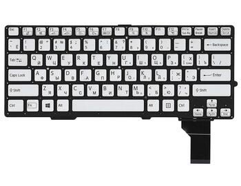 Клавиатура для ноутбука Sony (SVS13) с подсветкой (Light), Silver, (No Frame) RU - фото 2