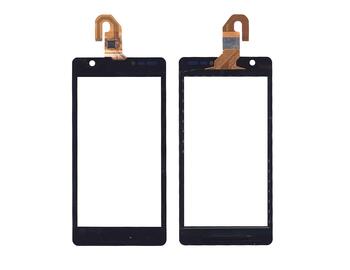 Тачскрин (Сенсорное стекло) для смартфона Sony Xperia ZR C5503, C5502 черное