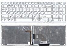 Купить Клавиатура для ноутбука Sony Vaio (SVE17) White, с подсветкой (Light), (White Frame) RU